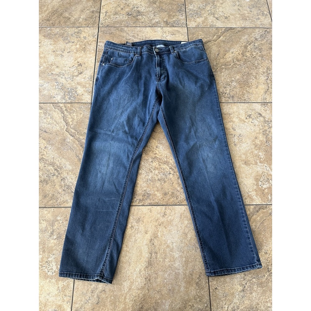 Buffalo David Bitton Jeans Blue Straight Slim Stretch  Axel Mens 38X30 - Picture 2 of 9